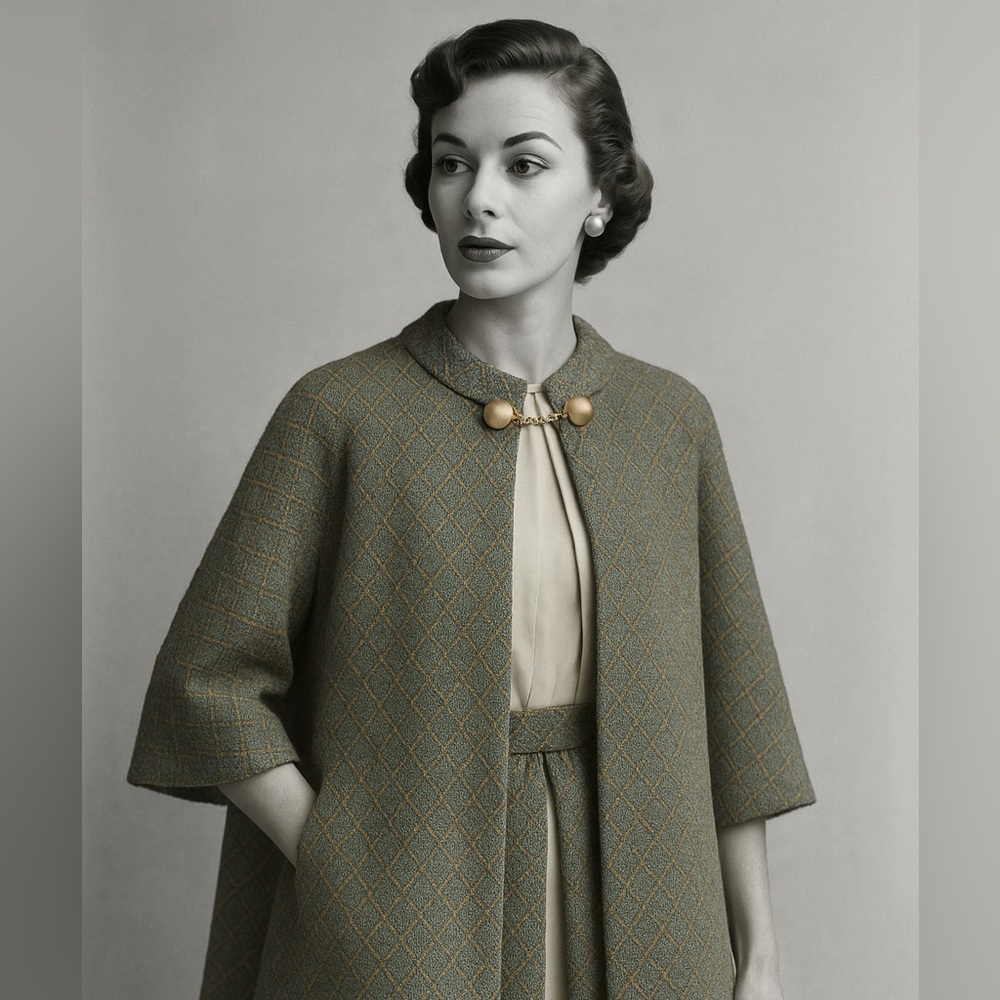 Elegant Green Women's Coat